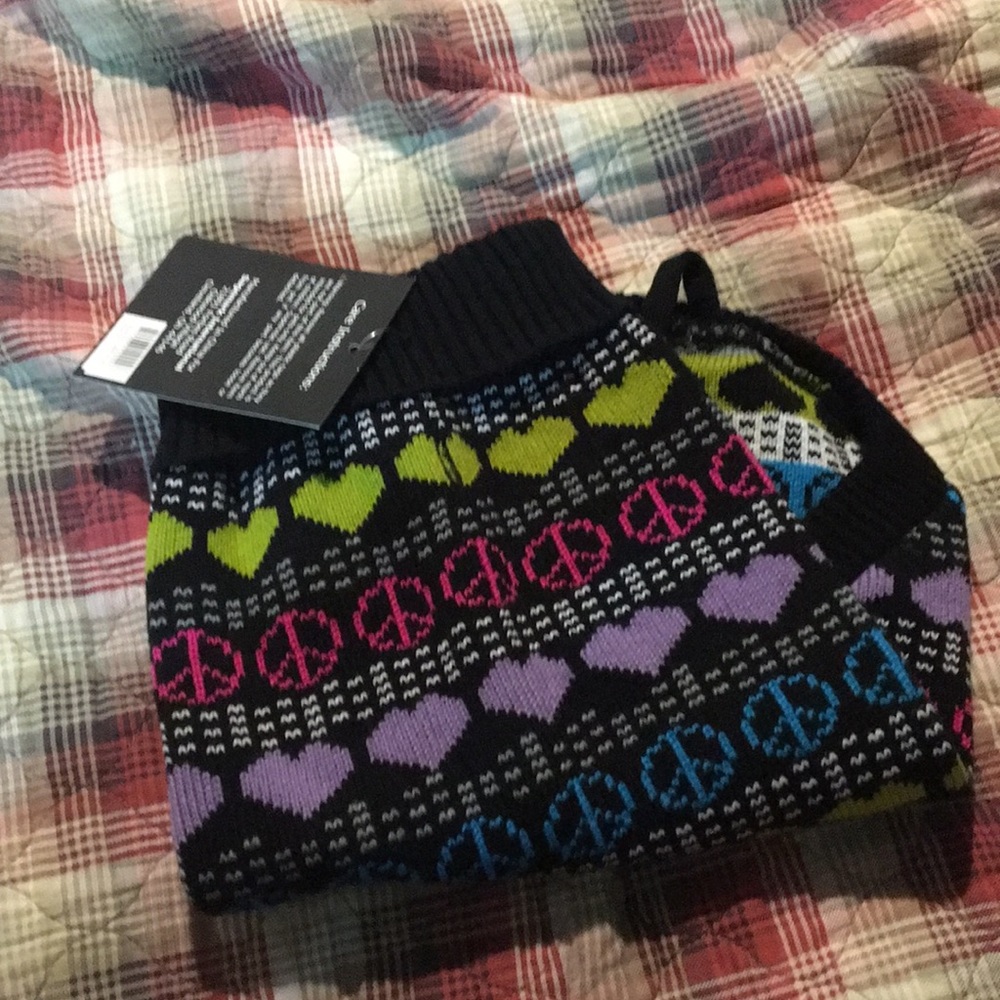 Critter creed Peace love sweater NWT Dog 🐕